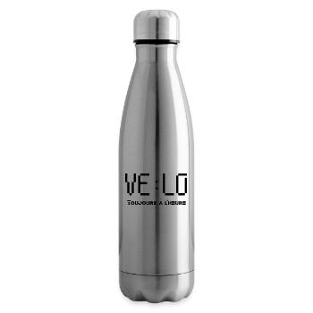 Cycling always on time - Insulated Water Bottle - silver - Right