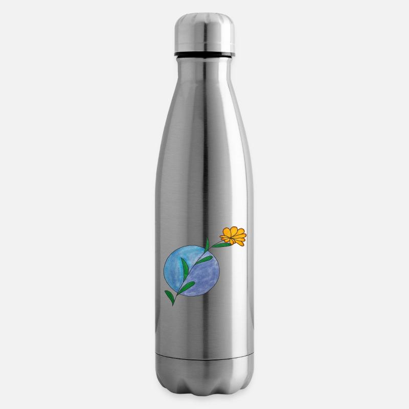 RoundFlower - Isolierflasche - Lightsilver
