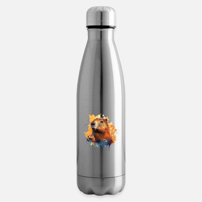 Capybara - Isolierflasche - Lightsilver