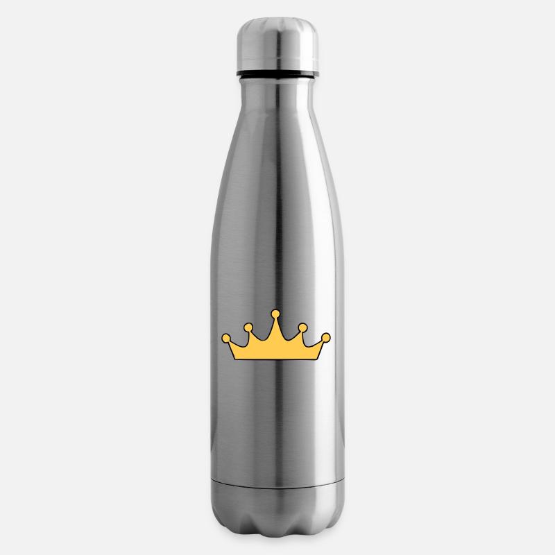 couronne à personnaliser - Bouteille isotherme - argent clair