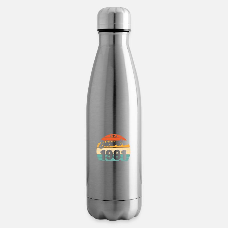 Cadeau Les légendes sont nées en Décembre 1981 - Bouteille isotherme - argent clair