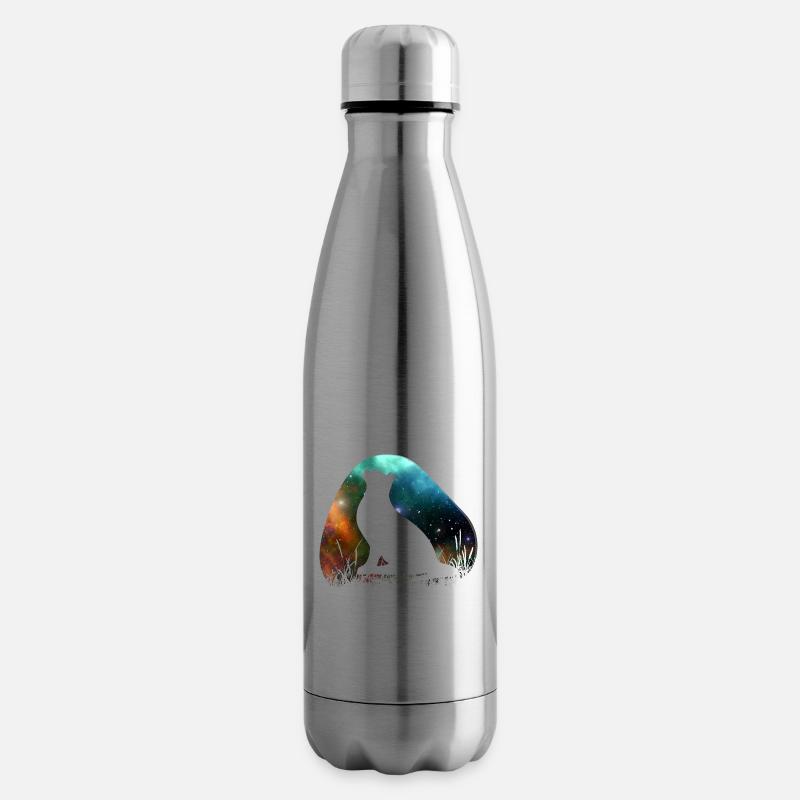 Galaxy Space Cat - Bouteille isotherme - argent clair