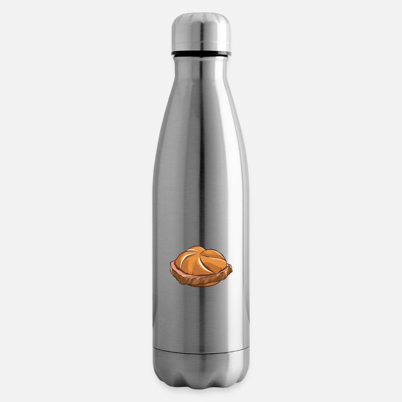 Leberkas geht immer - Leberkäse - Spruch - Isolierflasche - Lightsilver