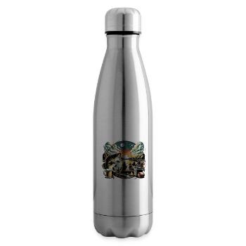 Bass Fish - Insulated Water Bottle - silver - Right