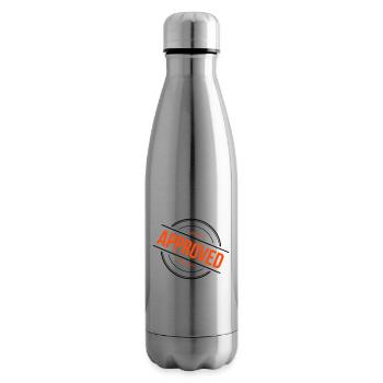 Approved Stempel – 2 Farben - Isolierflasche - Lightsilver - Rechts