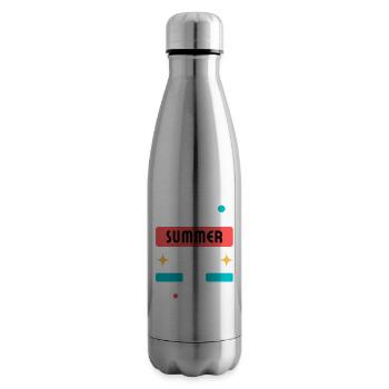 Hello Summer - Insulated Water Bottle - silver - Right