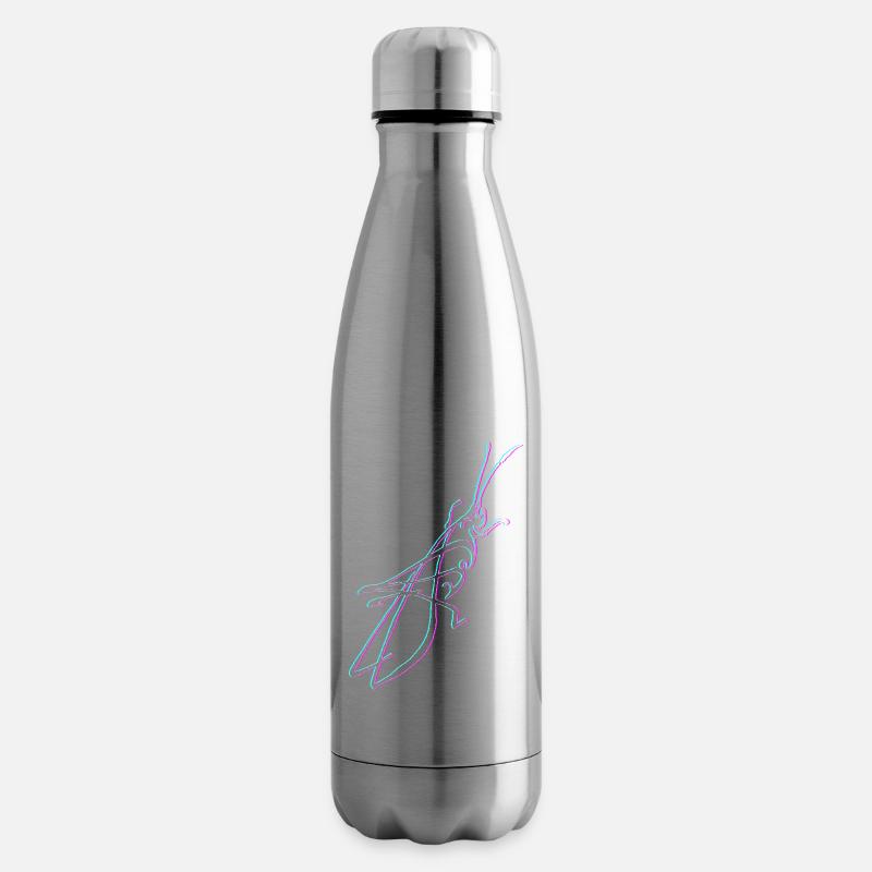 Heller Grashüpfer - Isolierflasche - Lightsilver