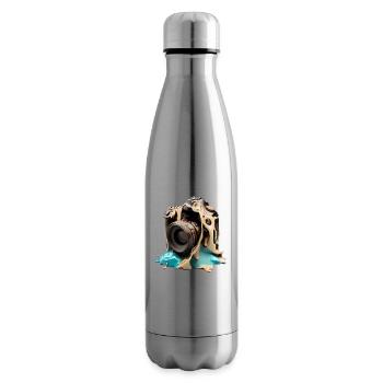 Melting camera - Insulated Water Bottle - silver - Right