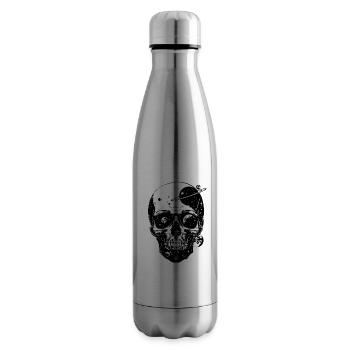 Galaxie Weltraum Totenkopf - Isolierflasche - Lightsilver - Rechts