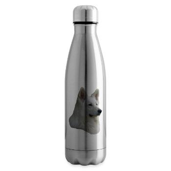 Tête de berger blanc - Bouteille isotherme - argent clair - Droite