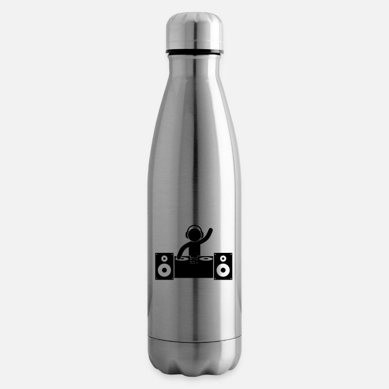 Platines dj - Bouteille isotherme - argent clair