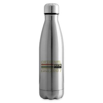 Retro 2007 Geburtstagsgeschenk Geboren im Jahr 2007 Original - Isolierflasche - Lightsilver - Rechts