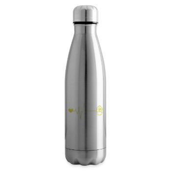 Diving Apnea Heartbeat - Insulated Water Bottle - silver - Right