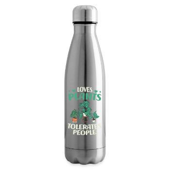 Jardinier amateur - Bouteille isotherme - argent clair - Droite