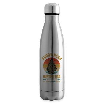 Collecting arrowheads | Arrowhead Hobby Gifts - Insulated Water Bottle - silver - Right
