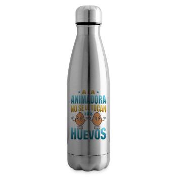 The entertainer does not touch her balls - Insulated Water Bottle - silver - Right