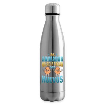 The entertainer does not touch his balls - Insulated Water Bottle - silver - Right