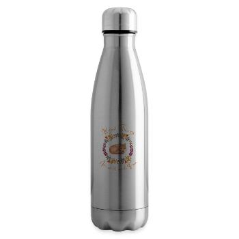 Fox, Wild And Free - Insulated Water Bottle - silver - Right