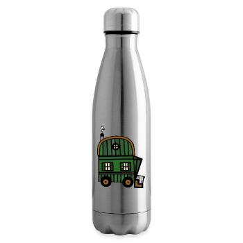 Bauwagen Hütte Haus Freizeit Camping wohnen - Isolierflasche - Lightsilver - Rechts