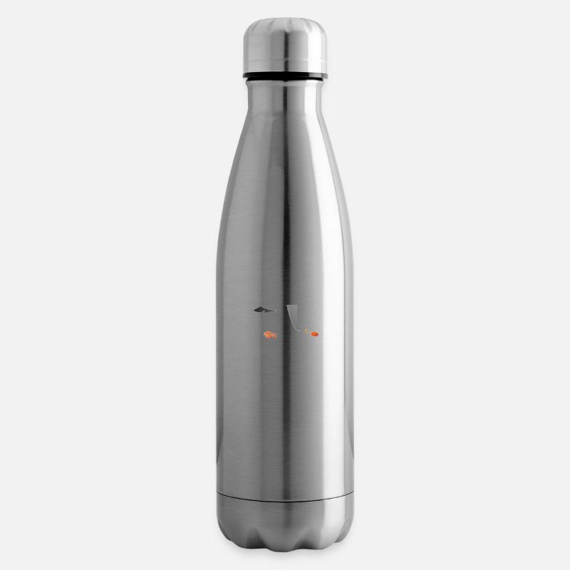 Lasst mich durch ich muss nach Cuxhaven Möwe - Isolierflasche - Lightsilver