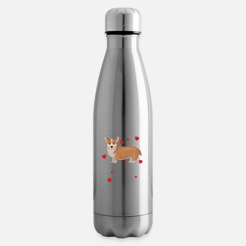 Corgi Dog Une maison n’est pas une maison sans Corgi - Bouteille isotherme - argent clair