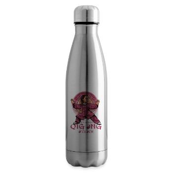 C’est toujours Qi Gong O’Clock - Bouteille isotherme - argent clair - Droite