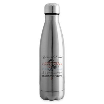 Que sert à l'Homme de Choisir? - Bouteille isotherme - argent clair - Droite