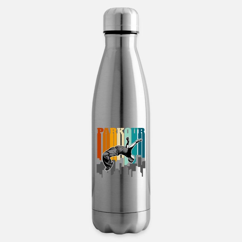 Parkour Urbain - Bouteille isotherme - argent clair