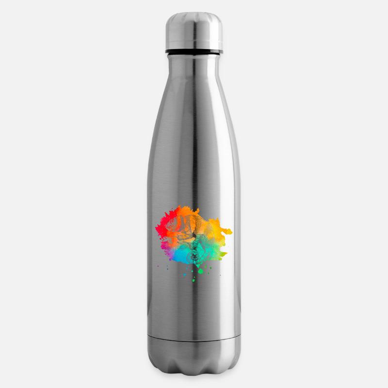 Chamäleon Retro - Isolierflasche - Lightsilver