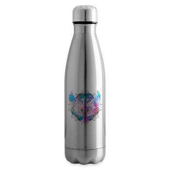 Christianity Cross - Insulated Water Bottle - silver - Right