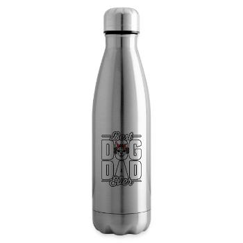 Best dad dog ever - Isolierflasche - Lightsilver - Rechts