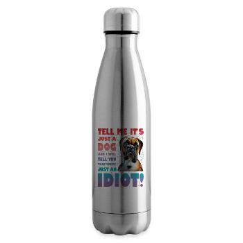Boxer Lustiger Spruch - Isolierflasche - Lightsilver - Rechts