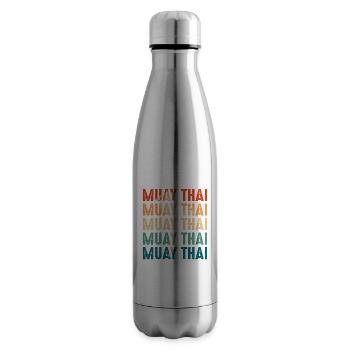 Muay Thaï - Bouteille isotherme - argent clair - Droite