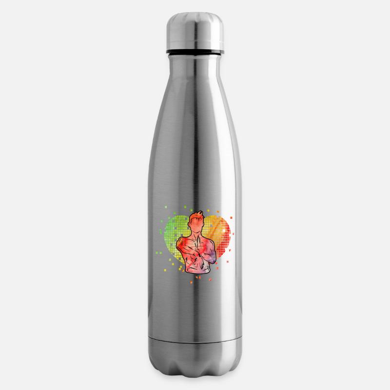 Wing Chun - Bouteille isotherme - argent clair