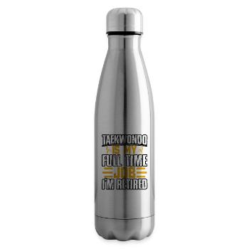 Taekwondo ist mein Vollzeitjob, ich bin im Ruhestand - Isolierflasche - Lightsilver - Rechts