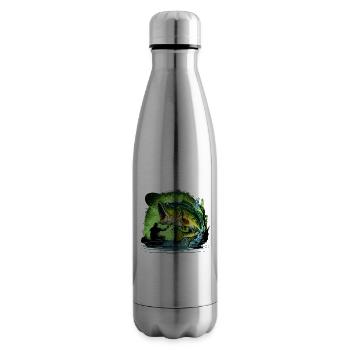 Poisson bar - Bouteille isotherme - argent clair - Droite