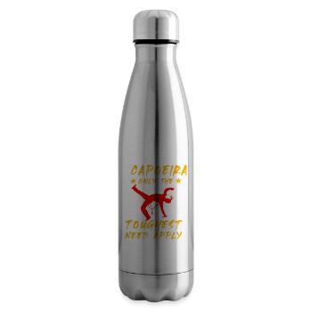 Capoeira : seuls les plus difficiles doivent s’appliquer - Bouteille isotherme - argent clair - Droite