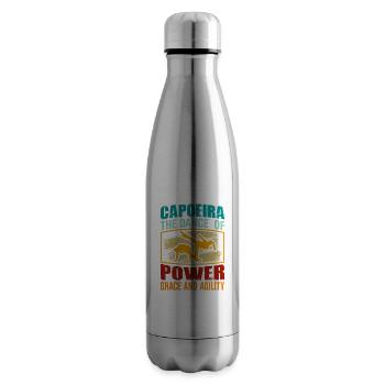 Capoeira, der Tanz der Kraft, Anmut und Beweglichkeit - Isolierflasche - Lightsilver - Rechts