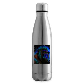 Gorilla Porträt - Isolierflasche - Lightsilver - Rechts