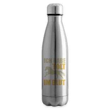 Isländer Islandpferd Islandpferde Geschenk - Isolierflasche - Lightsilver - Rechts