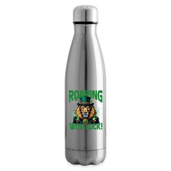 Rugir de chance - Bouteille isotherme - argent clair - Droite