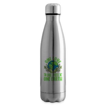 Un Amour, Une Terre - Bouteille isotherme - argent clair - Droite