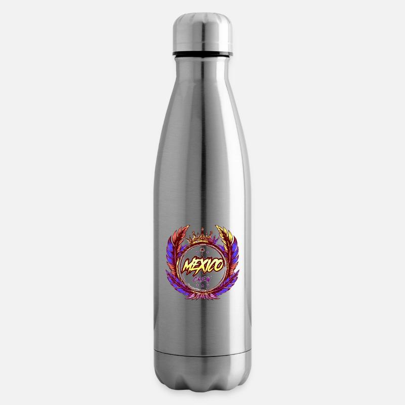 Mexiko Crew Bunt - Isolierflasche - Lightsilver