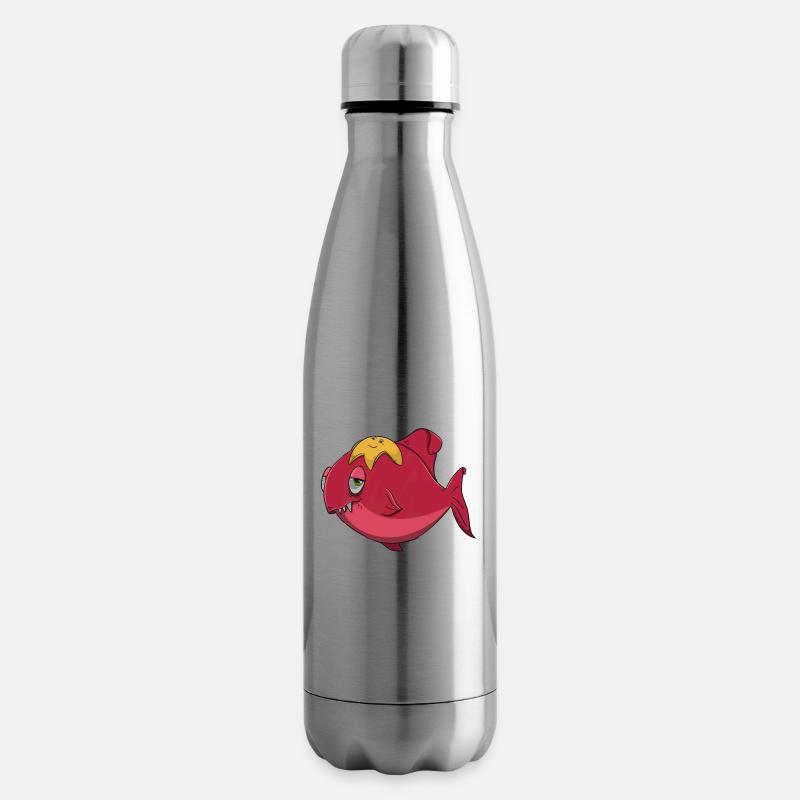 Fisch und Seestern - Isolierflasche - Lightsilver