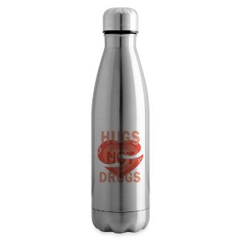 Umarmungen Statt Drogen - Isolierflasche - Lightsilver - Rechts