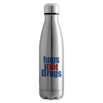 Umarmungen Statt Drogen - Isolierflasche - Lightsilver - Rechts