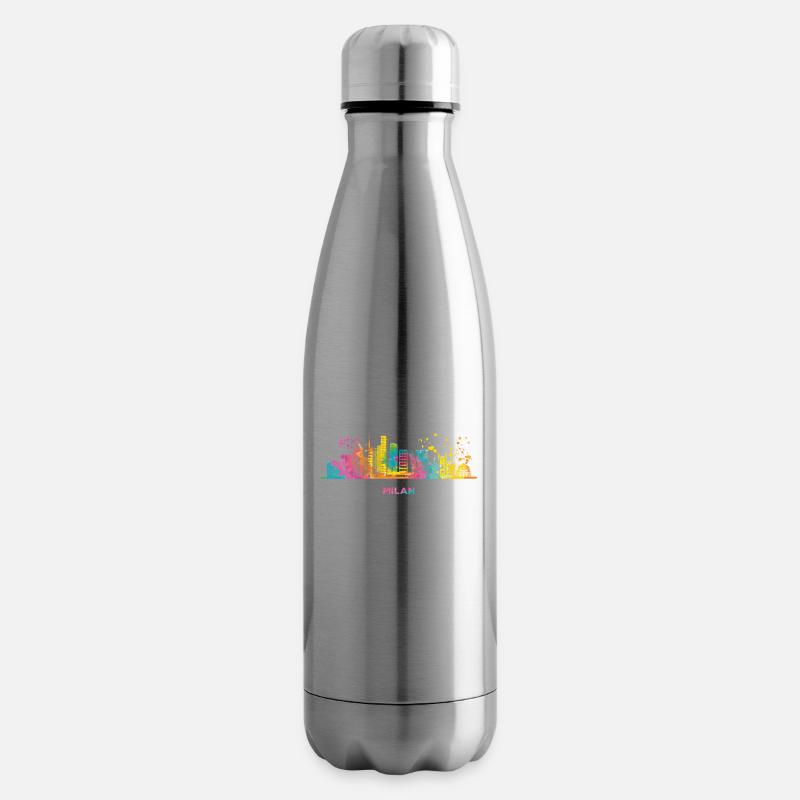 Mailänder Skyline Stadtbild Mailand - Isolierflasche - Lightsilver
