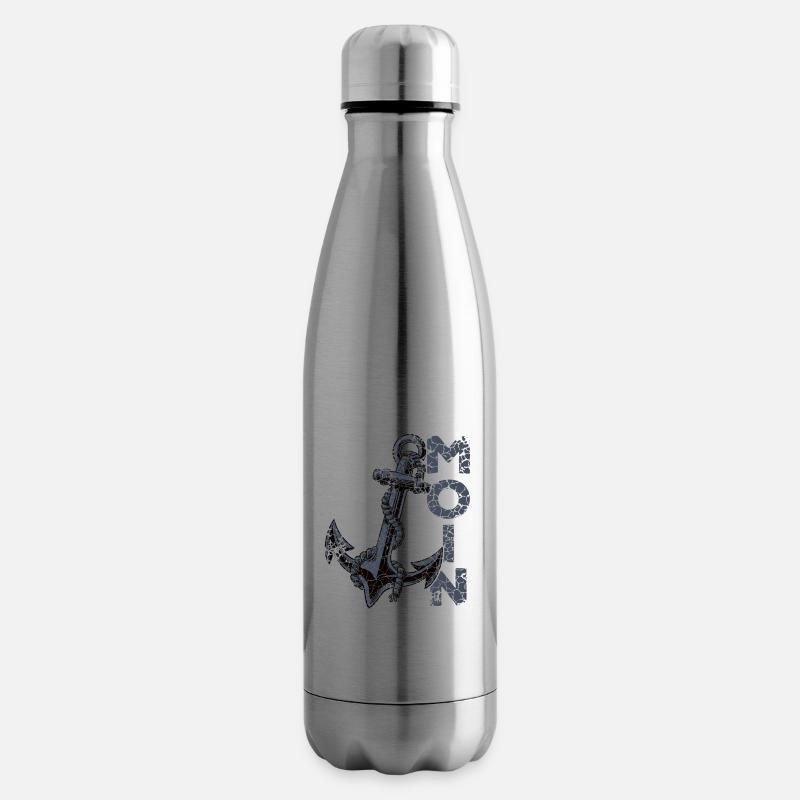 Moin Anker Ostfriesland Ostfriese - Isolierflasche - Lightsilver