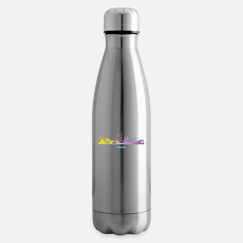 Pariser Skyline Paris - Isolierflasche - Lightsilver