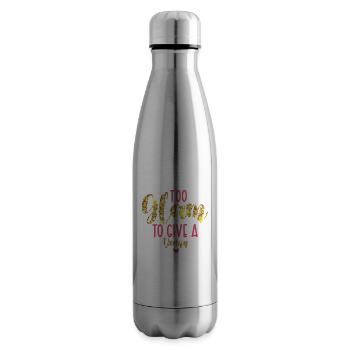Trop glamour pour donner un sacré créateur d’ongles - Bouteille isotherme - argent clair - Droite